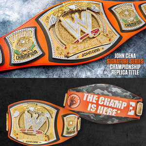 Ceinture de champion du monde poids lourd de John Cena - Boucle en alliage, cuir de vache, personnalisable - Product Image 5