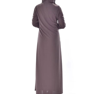 Abaya Femme Décontractée Respirante Légère Séchage Rapide Manches Longues Couleur Unie Imprimé Numérique Personnalisé Musulman – Prix de Gros - Product Image 3