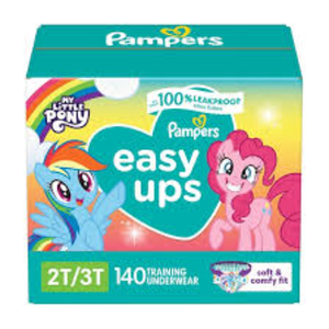 Pañales de Entrenamiento Pampers Easy Ups Talla 3T-4T, Paquete de 124, Ropa Interior para Ir al Baño My Little Pony para Niñas y Niños, Pañales Desechables Pampers - Product Image 6