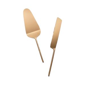 Juego de 2 servidores de pastel dorados, decoración y accesorios elegantes para oficina, perfectos para cocina, comedor, fiestas y eventos con estilo. - Product Image 2