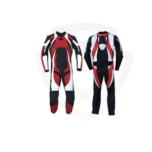 Traje de Motociclista de Cuero Transpirable Personalizado con Costuras de Alta Calidad, Impresión de Logotipo Personalizado, Colores y Tallas a Medida - Product Image 2