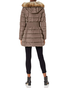 Abrigos casuales acolchados extra largos de plumón y algodón para invierno, abrigos acolchados para mujer con mangas largas en oferta. - Product Image 3