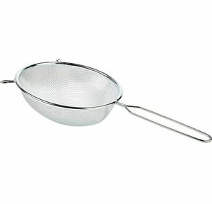 Colador de té de malla fina de acero inoxidable para filtrar hojas de té sueltas en cocinas domésticas, restaurantes y cafeterías - Product Image 1