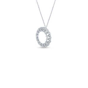 สร้อยคอจี้แฟชั่นรูปวงกลม/แหวนประดับเพชรหรูหราและมีสไตล์ - Product Image 4