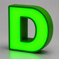 Letras de Canal LED 3D Personalizadas y Coloridas con Cara Acrílica para Tiendas, Centros Comerciales, Letreros Iluminados para Interiores y Exteriores