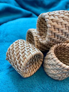 Handmade Natural Rattan Napkin <b>Ring</b> - Brown Wicker Table Decor Napkin <b>Ring</b> Manufacturer - Product Image 3