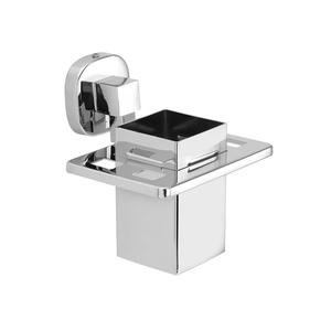 Support mural en métal chromé nickelé pour brosses à dents, idéal pour la maison et les hôtels – Accessoire de salle de bain au look fabuleux - Product Image 1