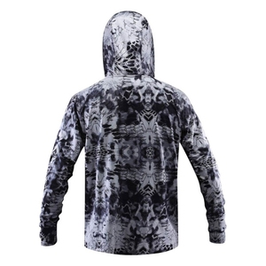 Sudadera Ligera con Capucha para Pesca, Protección UPF 50, Resistente al Viento, Transpirable, de Secado Rápido, Antibacteriana, Anti-UV, 100% Poliéster, Manga Larga, para Actividades al Aire Libre - Product Image 2