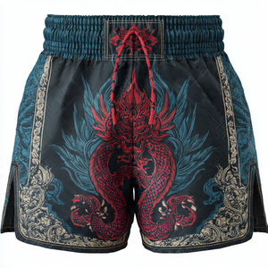 Shorts de boxe thaïlandaise imprimés MMA Muay Thai pour hommes, shorts de Muay Thai professionnels, shorts de kick-boxing - Product Image 4