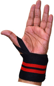 Bandes de maintien élastiques pour poignets de musculation avec boucle pour le pouce, robustes, réglables, antidérapantes, avec fermeture auto-agrippante, unisexe, naturel - Product Image 3