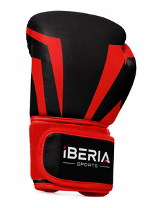Guantes de Boxeo IBERIA Personalizados en Negro y Rojo, Guantes de Entrenamiento y Sparring Premium, Logotipo Personalizado, OEM, ODM, Equipo de Boxeo al por Mayor - Product Image 2