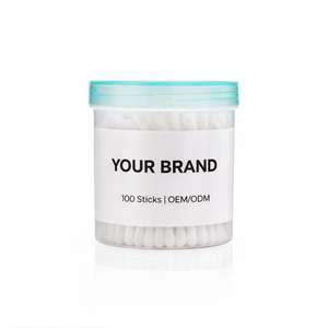 Hisopos de Algodón Desechables con Logotipo Personalizado, Premium, Naturales, para Uso Hospitalario, 100 Unidades, Limpios y Seguros, en Oferta, de Exportador de la India - Product Image 2