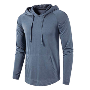 Sweat-shirt à capuche pour homme, pull à manches longues, uni, respirant, en tissu tricoté, service OEM, hiver, logo et impression personnalisés - Product Image 6