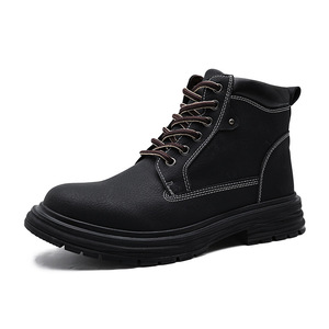 Botas Martin para Hombre, Nueva Llegada 2026, Botas Cortas de Invierno con Suela Gruesa, Calzado de Invierno, Botas Cortas de Cuero - Product Image 1