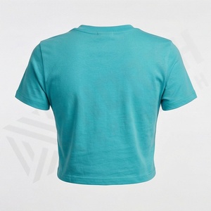 Tops Cortos de Algodón Personalizados para Mujer, con Ombligo Expuesto, Suaves, Transpirables, Ropa Deportiva Premium, Color Personalizado - Product Image 2