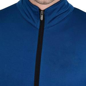 Conjunto Deportivo para Hombre, Color Azul Verde Azulado, Corte Ajustado, Chaqueta con Cierre Completo y Pantalones, Ropa Deportiva Profesional de 250 GSM - Product Image 6