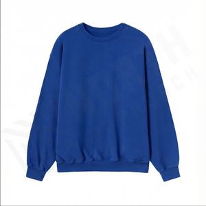 Pulls en molleton de coton lourd de haute qualité 2025, logo personnalisé, uni, teint, anti-froissement, pour hommes, hiver, OEM - Product Image 2