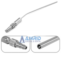 Tube d'aspiration manuel Frazier en acier inoxydable, instrument chirurgical ORL et neurochirurgie, modèle Amd11220, certifié CE par AMRID SURGICAL