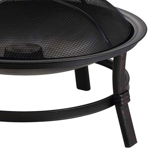 Brasero de jardin en acier noir, à bois, peint haute température, pour extérieur, chauffage de jardin, camping, jardin, OEM NPFP013 - Product Image 6