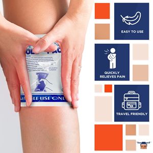 Sử dụng duy nhất 6x8 inch ngay lập tức lạnh gói di động viện trợ đầu tiên băng gói dùng một lần nóng & lạnh gói 10 chấn thương nén - Product Image 4