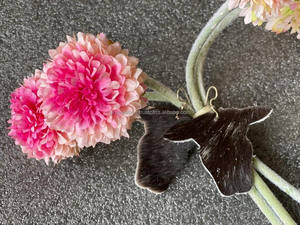 Western Stylish Handmade Cowhide Fur Leather <b>Earrings</b> Genuine Hair on Hide Cute <b>Earrings</b> - Product Image 4