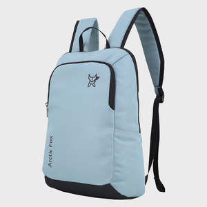 Arctic Fox Pug Turquoise <b>Large</b>-<b>Capacity</b> College <b>Backpack</b> for Girls Daily Use PU Leather Genuine Leather Lining Strap Square Logo - Product Image 4