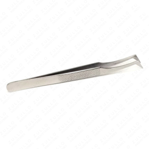 Pince à cils en acier inoxydable en forme de L, pointe diamantée, applicateur de faux cils, couleur personnalisée, marque privée - Product Image 4