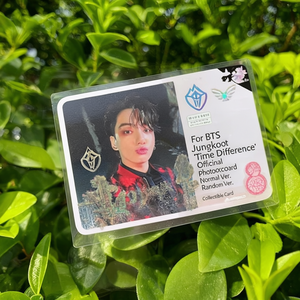 Photocard Oficial de Jungkook de BTS 'Time Difference', Versión Normal Versión Aleatoria Tarjeta Coleccionable - Product Image 1