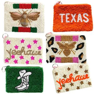 Monedero de cuentas hecho a mano, moderno y económico, para monedas pequeñas. - Product Image 4