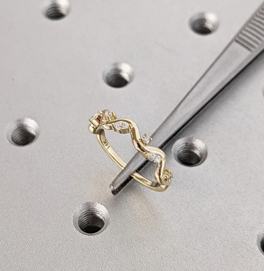 Anillo de Diamantes de Oro, Chapado en Oro de 18K, Diamante Cultivado en Laboratorio con Corte Pera, Certificado IGI, Joyería de Compromiso y Boda para Mujer, Moderno, OEM, ODM - Product Image 3