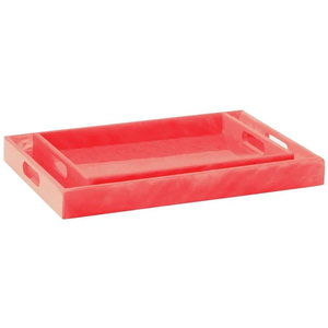 Polyresin Square Serving <b>Tray</b> OEM Custom Marble Pattern <b>Storage</b> <b>Tray</b> Modern Style for Wedding Events Private Label Buyers Home - Product Image 2