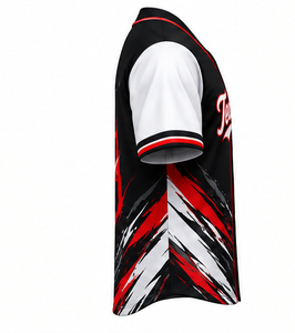 Maillot de baseball personnalisé en gros, en polyester doux, respirant, à manches courtes, séchage rapide, uniforme sportif, broderie, sublimation, pour équipe - Product Image 3