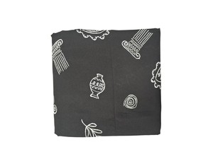 Tela de Rayón Ligera y Transpirable con Bordado Negro de Motivos Griegos para Vestidos de Novia para Niñas, Gran Venta - Product Image 5