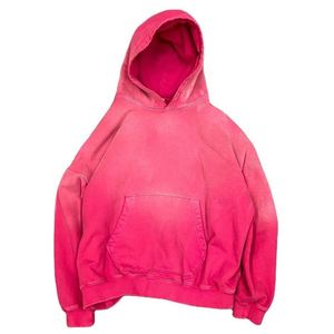 Sudadera con Capucha Estilo Acid Wash, Logotipo Personalizado, Algodón Grueso, Oversize, Vintage, Acabado Desgastado, Puños Acanalados, Ropa Urbana - Product Image 6