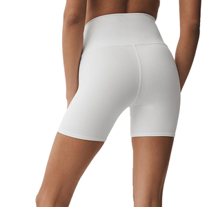 Conjunto de Chaqueta Corta con Cremallera Completa y Corsé Aerografiado Personalizado y Pantalones Cortos de Ciclista de Cintura Alta para Mujer, Ropa Deportiva Blanca Moldeadora, Ropa Deportiva OEM, Ropa Estilo Y2K - Product Image 5