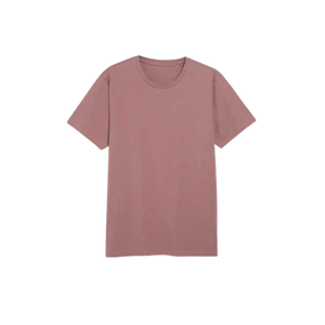 T-shirt décontracté pour homme en coton tricoté 100 %, à manches courtes, col rond, couleur unie, coupe classique, teinture unie - Product Image 3