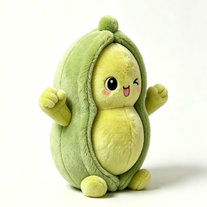 Cute Peas In A Pod Plush <b>Toy</b> Set <b>Soft</b> <b>Stuffed</b> Animals For Kids Unisex Easter Gift 11CM-30CM Stress Relief Pillow - Product Image 2