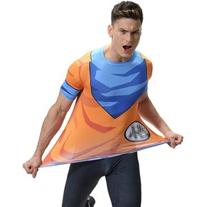 Camiseta Deportiva de Compresión para Hombre, Personalizada, 100% Algodón, Manga Corta, Corte Holgado, Ecológica, de Secado Rápido y Antiarrugas - Product Image 3