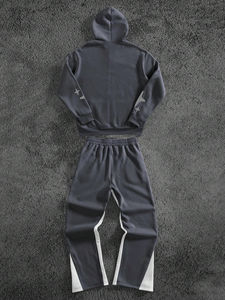 Trajes Deportivos de 2 Piezas para Hombre, de Buena Calidad, para Atletismo, Fitness, Jogging, con Cierre Completo, Precio al por Mayor, OEM, Ecológicos, con Estampado - Product Image 6