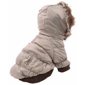 Cappotto Parka Metallico alla Moda per Animali Domestici, Abbigliamento Elegante per Animali - Product Image 3