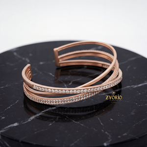 กำไลข้อมือเงินแท้ 925 ประดับเพชรเพาะเลี้ยงทรงคลาสสิก ระยิบระยับ สำหรับผู้หญิง ของขวัญ งานแต่งงาน งานเลี้ยง พิธีทางศาสนา - Product Image 2