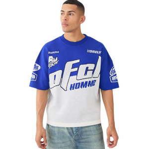 300 GSM Cotton Mens <b>Ringer</b> <b>T</b> <b>Shirt</b> Custom Logo Loose Fit Short Sleeve Streetwear Private Label Factory Wholesale Bulk Order Sale - Product Image 1