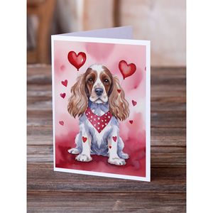 Cocker Spaniel lunatique A7 taille 5x7 cartes vierges paquet de 8 cartes de voeux de la Saint-Valentin avec enveloppes My Valentine - Product Image 2