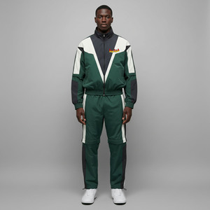Wholesale Affordable Price Color Block <b>Zip</b> <b>up</b> <b>Jacket</b> & Jogger Set Two Pieces 100% Nylon Windproof Baggy Tracksuit For Men - Product Image 4