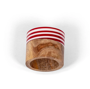 Anillo para servilletas de resina y madera de último diseño, hecho a mano con materiales mixtos, increíble anillo redondo de resina epoxi y madera al precio más bajo. - Product Image 1