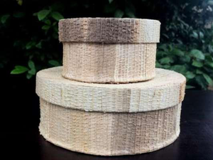 Premium Quality Eco-Friendly Handmade Banana Bark Storage <b>Box</b> Detachable 3-Layer Durable Natural Weave Organizer Basket Home - Product Image 2