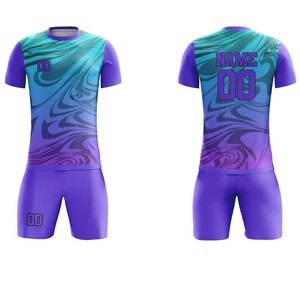 Quality Soccer Uniform Wear Set with Custom Logo <b>Low</b> MOQ <b>Top</b> quality best Football Kits Short Sleeve Quick Dry Sublimated High - Product Image 5