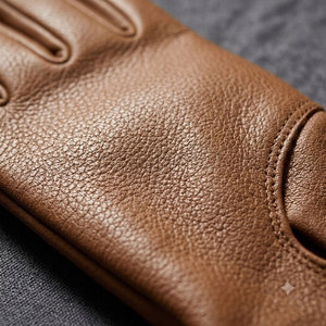 Premium Quality Durable Breathable Heavy Duty Buffalo Grain Leather <b>Driver</b> Working <b>Gloves</b> Anti-Static Heat Resistant Waterproof - Product Image 6