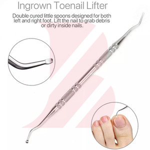 Kit de Pédicure Professionnel 7 Pièces en Acier pour Ongles Incarnés – Outil de Correction et Traitement – Instruments de Podologie - Product Image 6