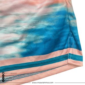 Shorts de playa de malla personalizados para hombre, sublimados con estampado Sky Print, shorts de baño de secado rápido para verano, shorts de entrenamiento para gimnasio, unisex. - Product Image 5